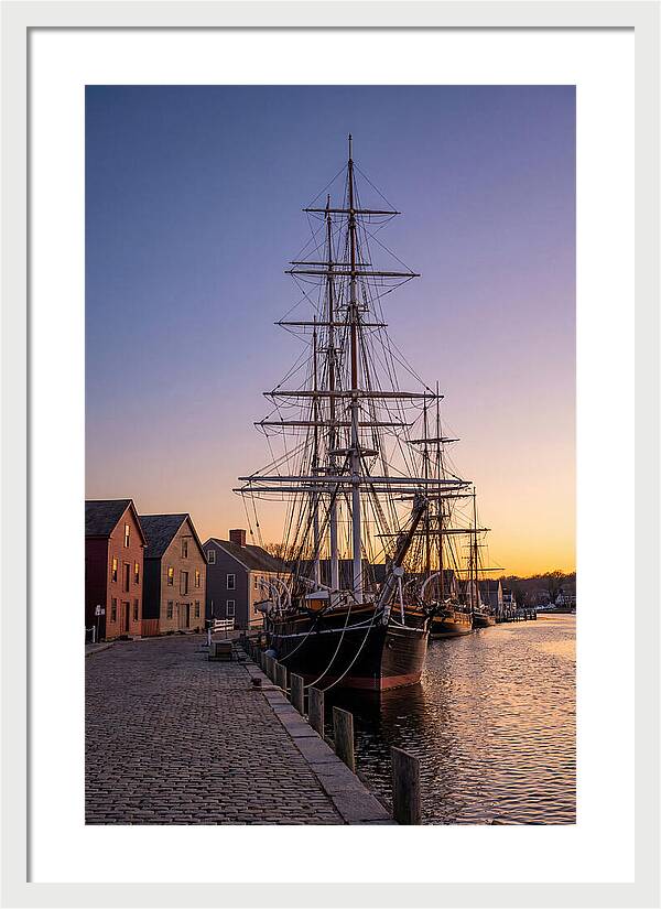 Mystic Seaport At Golden Hour