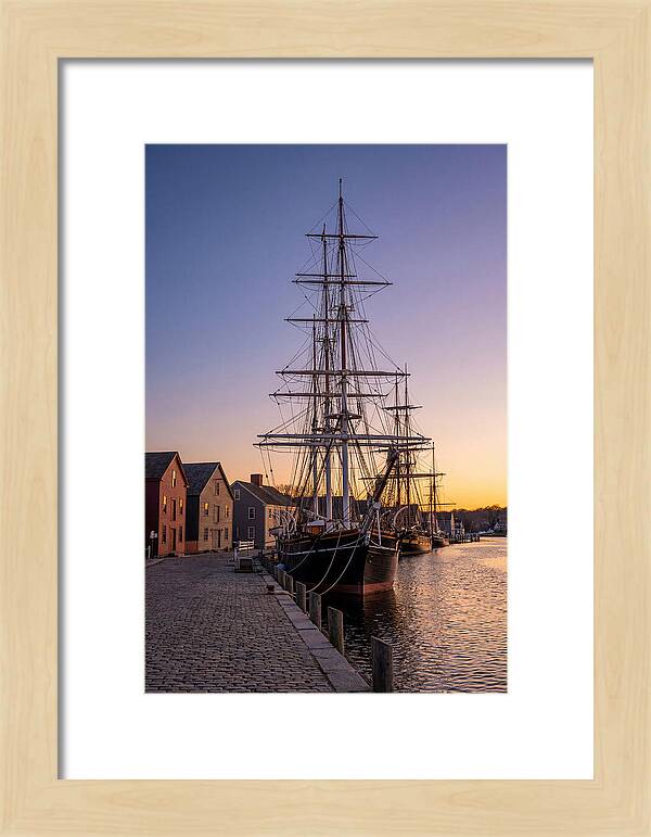 Mystic Seaport At Golden Hour