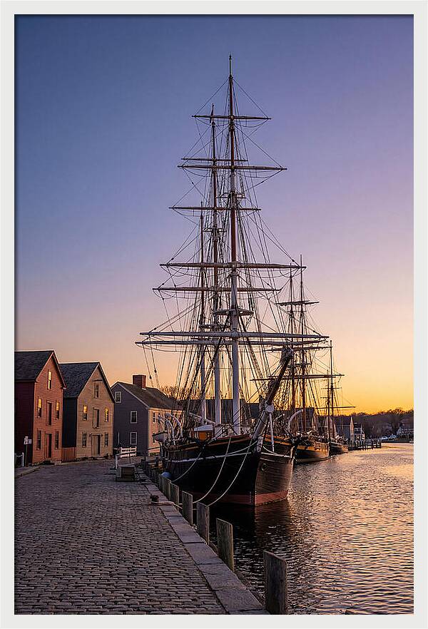 Mystic Seaport At Golden Hour