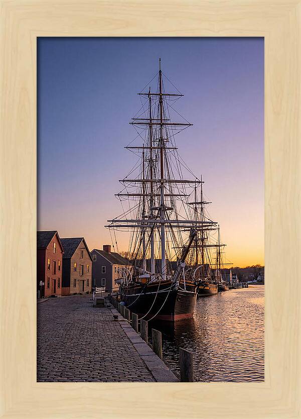 Mystic Seaport At Golden Hour