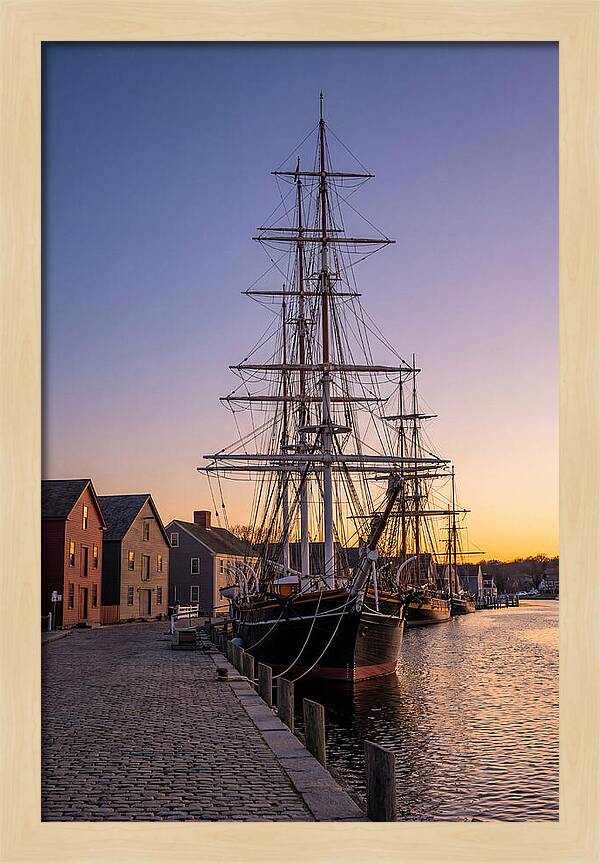 Mystic Seaport At Golden Hour