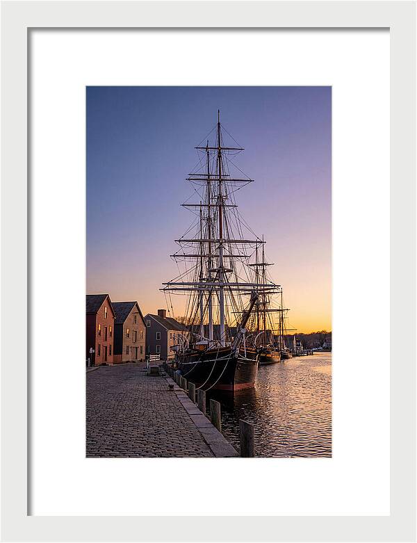 Mystic Seaport At Golden Hour