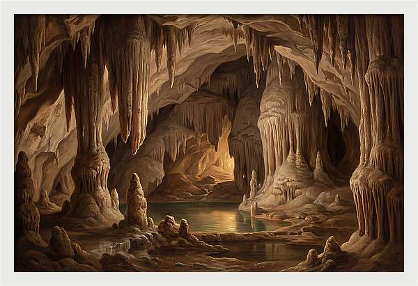 Mystical Cavern Reflections