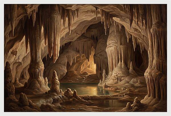 Mystical Cavern Reflections