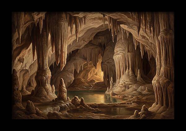 Mystical Cavern Reflections