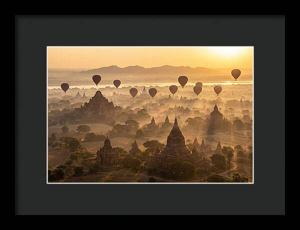 Mystical Dawn Over Bagan Temples