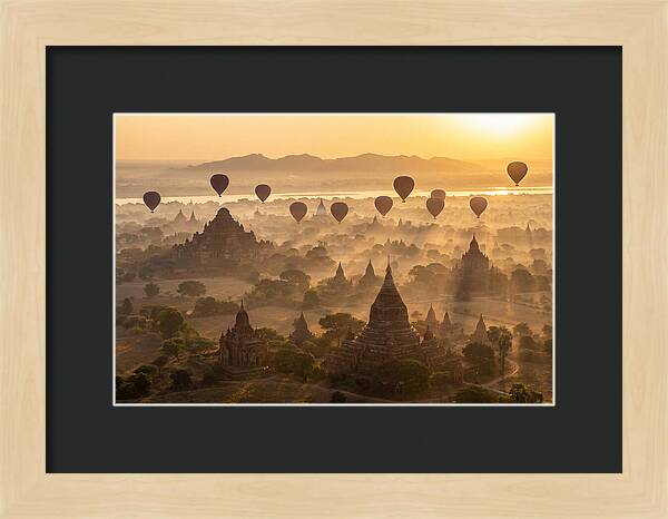Mystical Dawn Over Bagan Temples