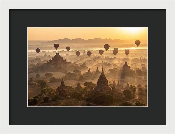 Mystical Dawn Over Bagan Temples