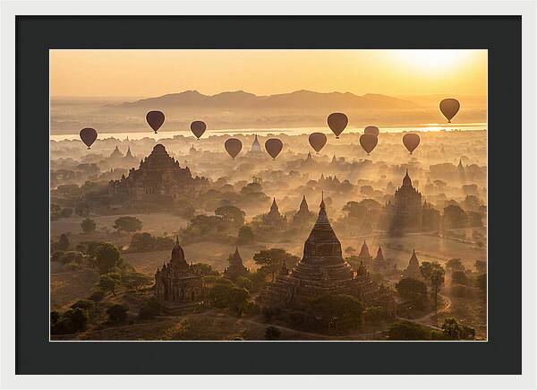 Mystical Dawn Over Bagan Temples