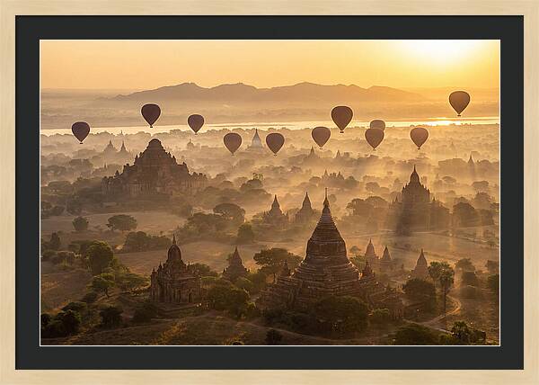 Mystical Dawn Over Bagan Temples