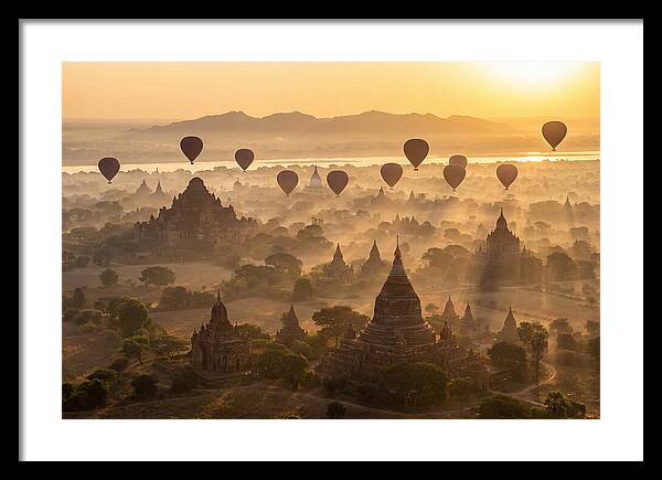 Mystical Dawn Over Bagan Temples
