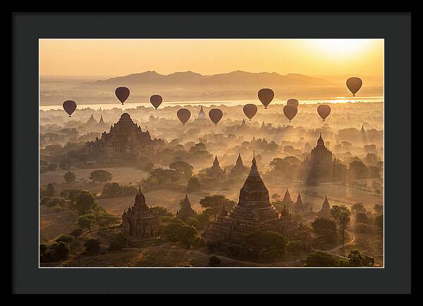 Mystical Dawn Over Bagan Temples