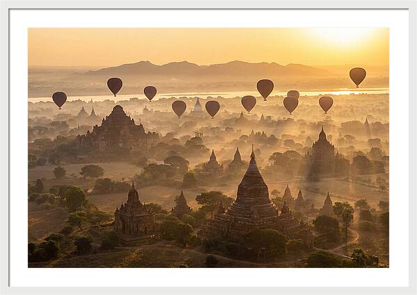 Mystical Dawn Over Bagan Temples