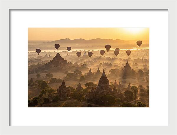 Mystical Dawn Over Bagan Temples