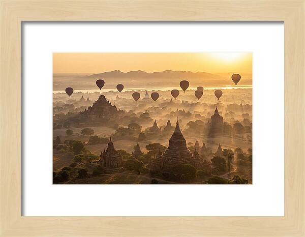 Mystical Dawn Over Bagan Temples