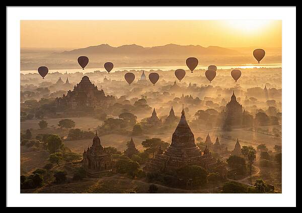 Mystical Dawn Over Bagan Temples
