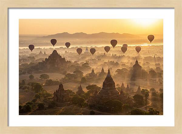 Mystical Dawn Over Bagan Temples