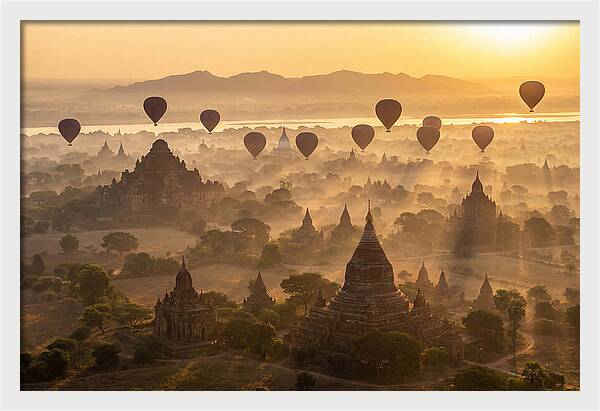 Mystical Dawn Over Bagan Temples