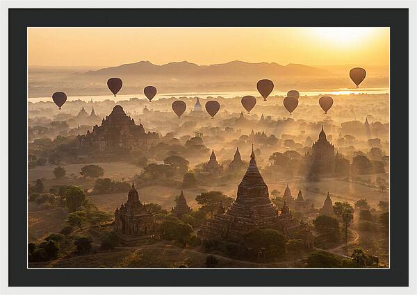 Mystical Dawn Over Bagan Temples