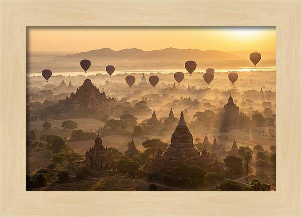 Mystical Dawn Over Bagan Temples