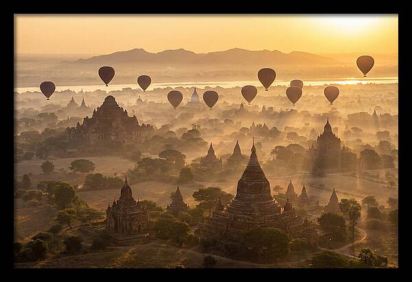 Mystical Dawn Over Bagan Temples