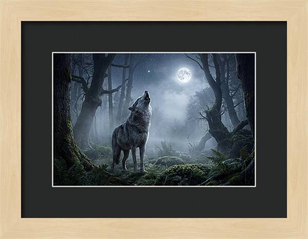Mystical Wolves Under The Moon