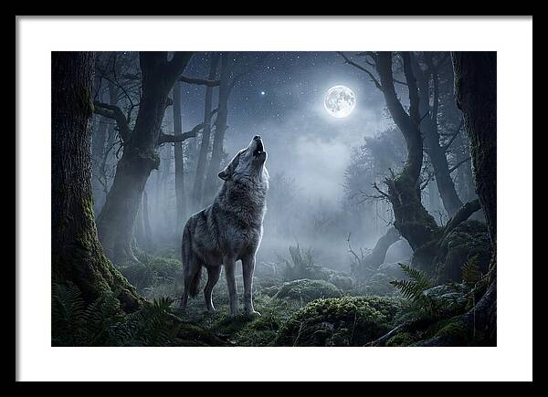 Mystical Wolves Under The Moon