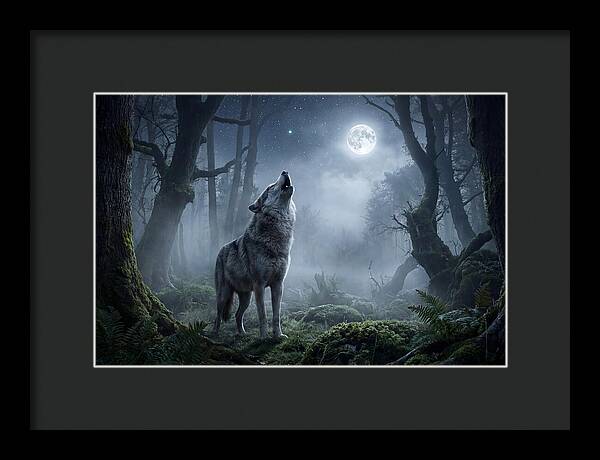 Mystical Wolves Under The Moon