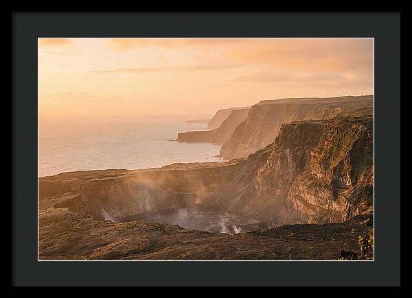 Na Pali Coast Cliffs At Sunset