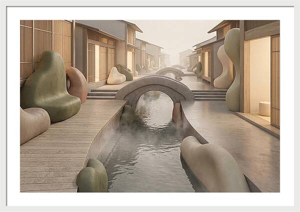 Narrow Canal Side Street