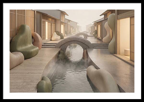 Narrow Canal Side Street