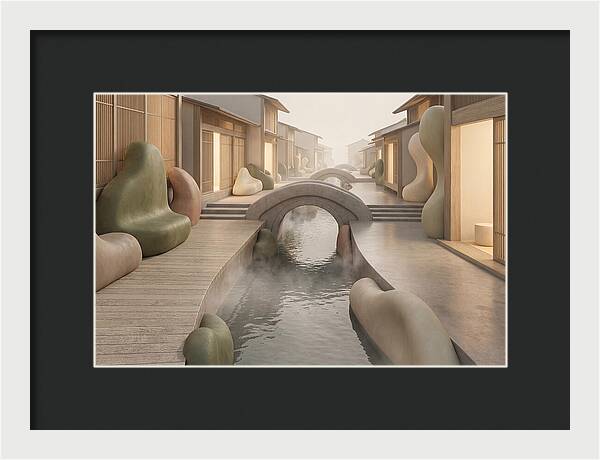 Narrow Canal Side Street