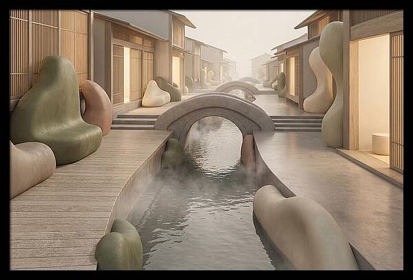 Narrow Canal Side Street