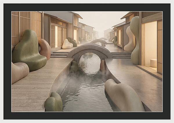 Narrow Canal Side Street