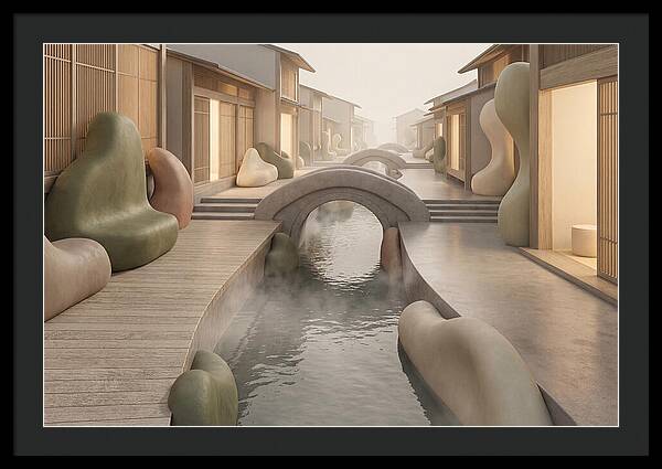 Narrow Canal Side Street