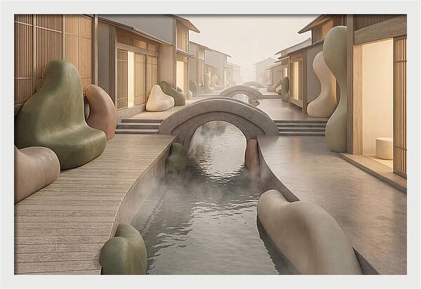 Narrow Canal Side Street