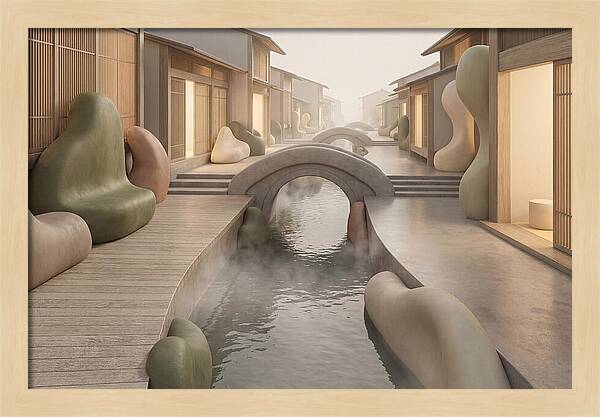 Narrow Canal Side Street