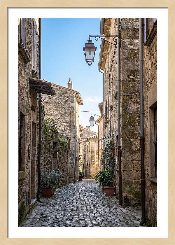 Narrow Cobblestone Alleyway