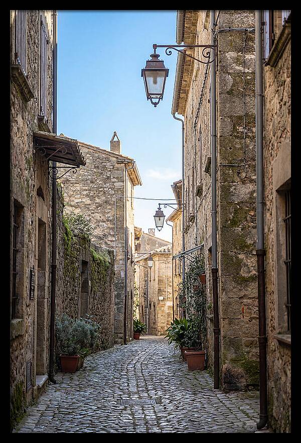 Narrow Cobblestone Alleyway