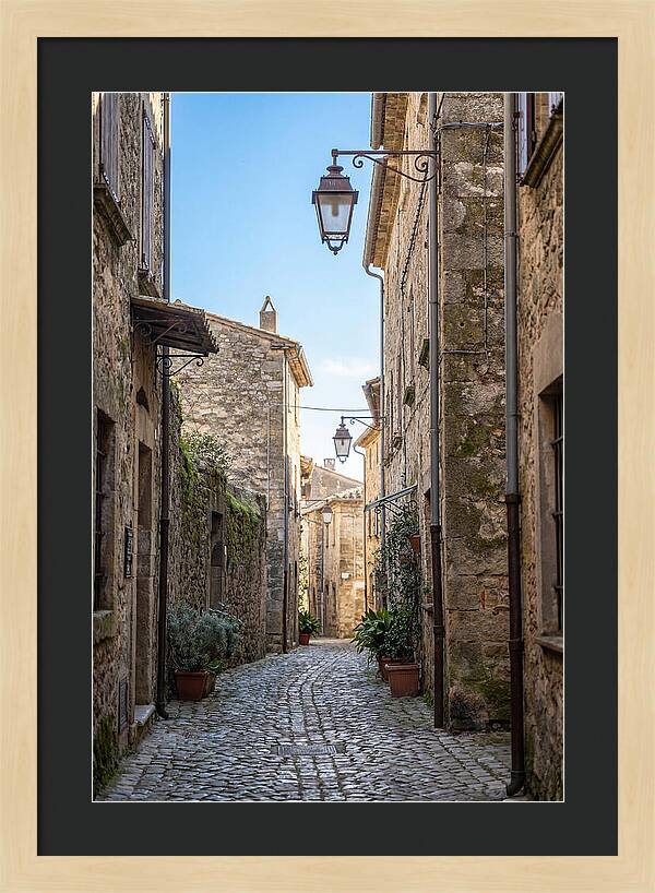Narrow Cobblestone Alleyway