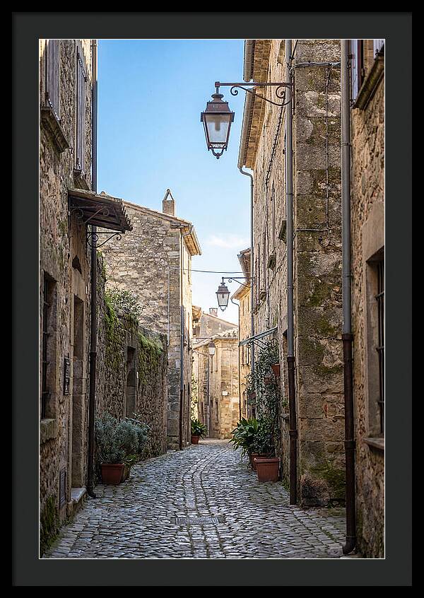 Narrow Cobblestone Alleyway