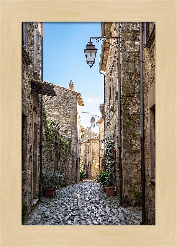 Narrow Cobblestone Alleyway