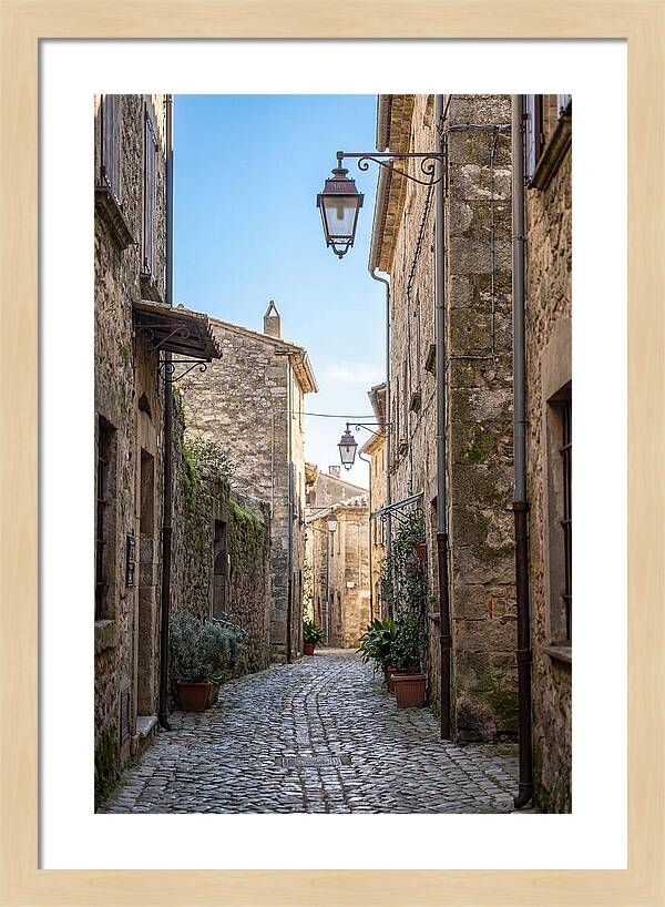 Narrow Cobblestone Alleyway