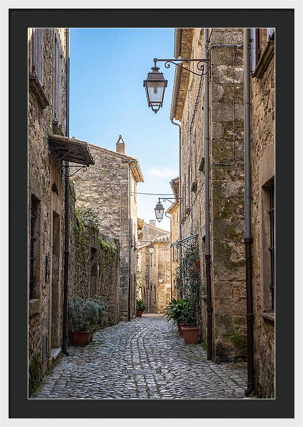 Narrow Cobblestone Alleyway