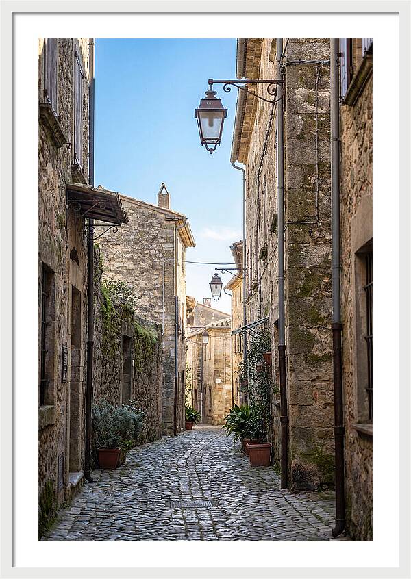 Narrow Cobblestone Alleyway