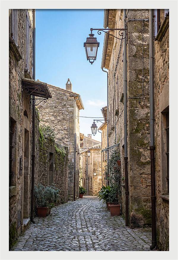 Narrow Cobblestone Alleyway