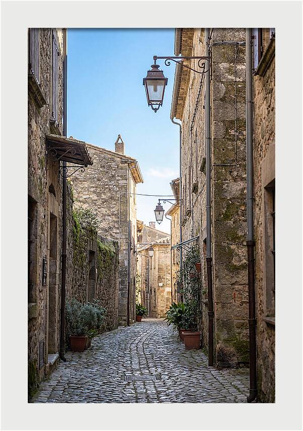 Narrow Cobblestone Alleyway