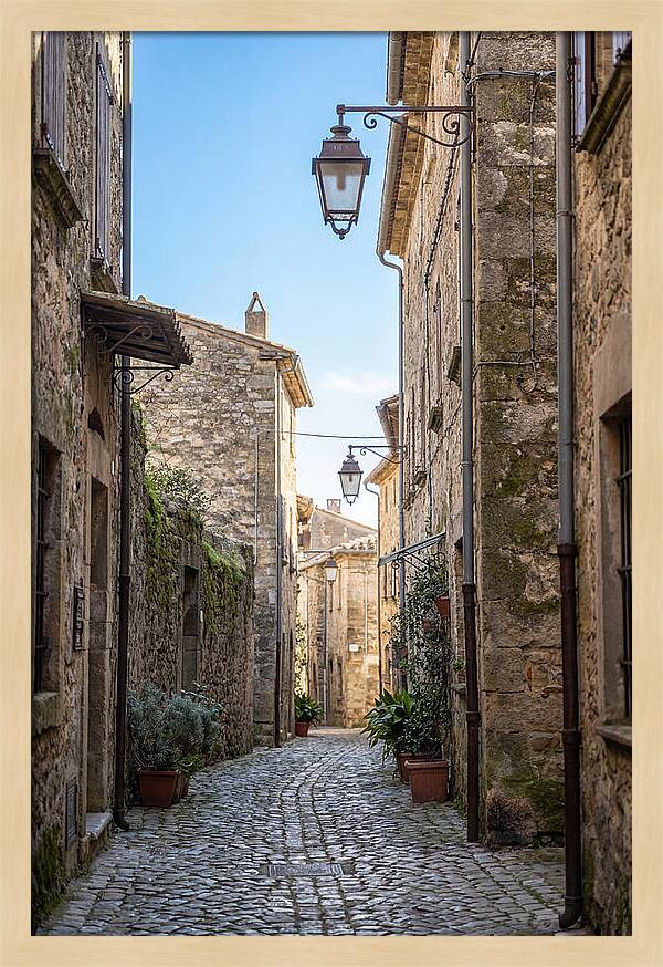 Narrow Cobblestone Alleyway