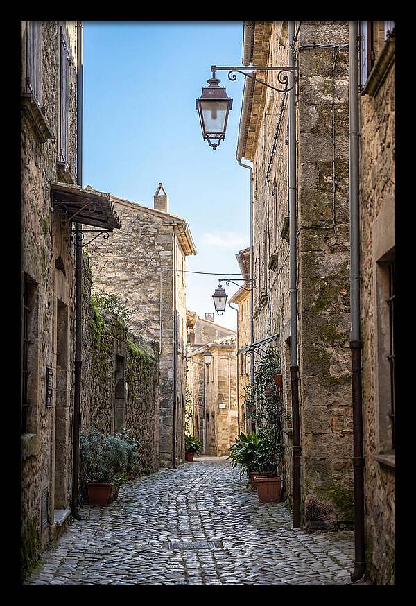 Narrow Cobblestone Alleyway
