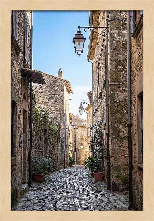 Narrow Cobblestone Alleyway